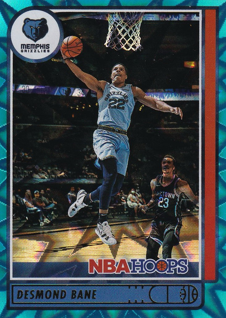 2021-22 Hoops Basketball - Base Teal Explosion #192 Memphis Grizzlies (Desmond Bane)