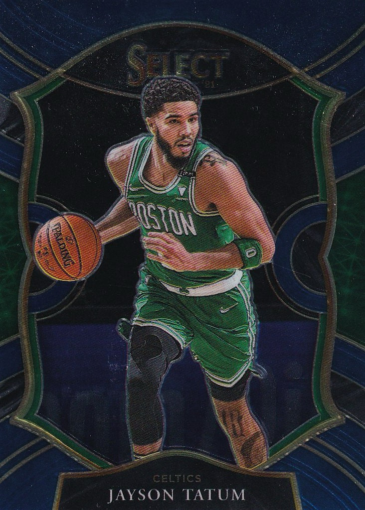 2020-21 Panini Select Basketball Blue #41 Boston Celtics, Jayson Tatum