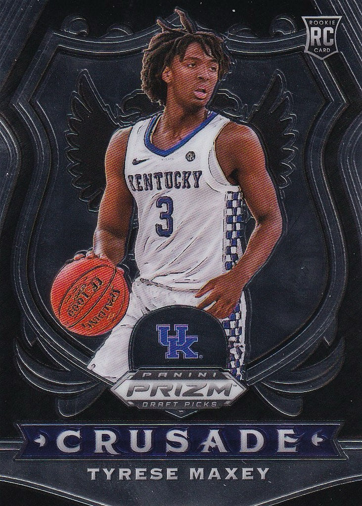 2020 Panini Prizm Draft Picks Collegiate Basketball #94 Kentucky Wildcats, Tyrese Maxey