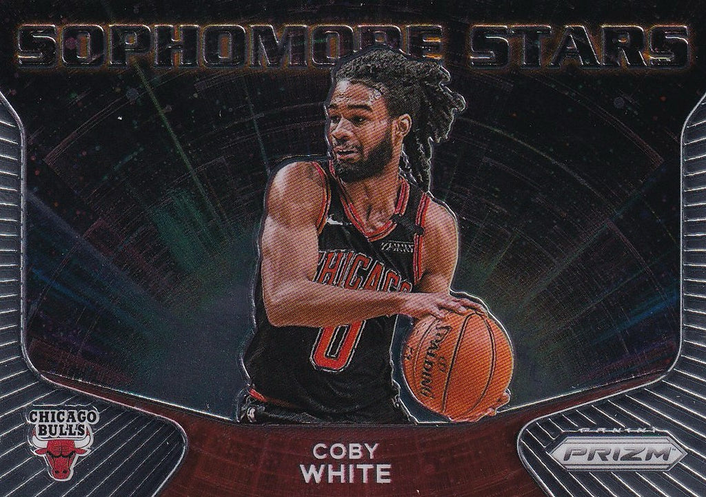 2020-21 Panini Prizm Basketball Sophomore Stars #5 Chicago Bulls, Coby White