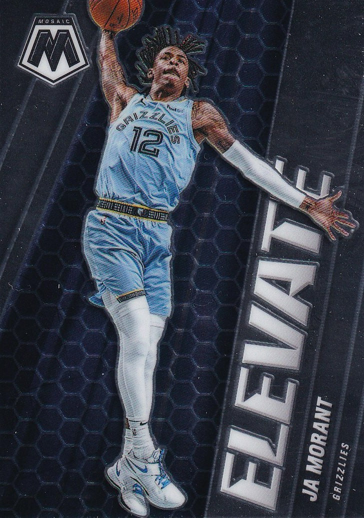 2020-21 Panini Mosaic Basketball Elevate #13 Memphis Grizzlies, Ja Morant