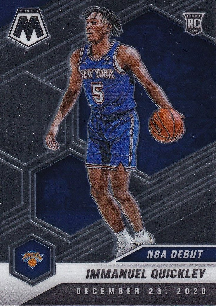 2020-21 Panini Mosaic Basketball #277 New York Knicks, Immanuel Quickley
