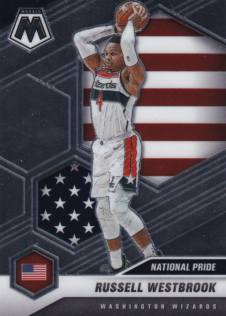 2020-21 Panini Mosaic Basketball #253 Washington Wizards, Russell Westbrook