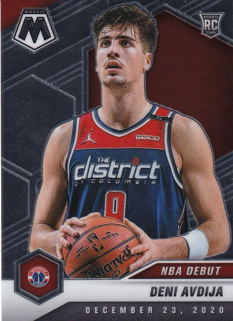 2020-21 Panini Mosaic Basketball #272 Washington Wizards, Deni Avdija