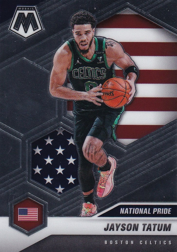 2020-21 Panini Mosaic Basketball #254 Boston Celtics, Jayson Tatum