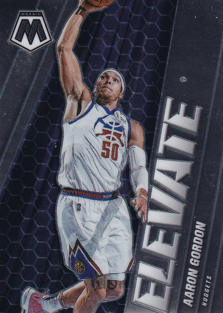 2020-21 Panini Mosaic Basketball Elevate #16 Denver Nuggets, Aaron Gordon