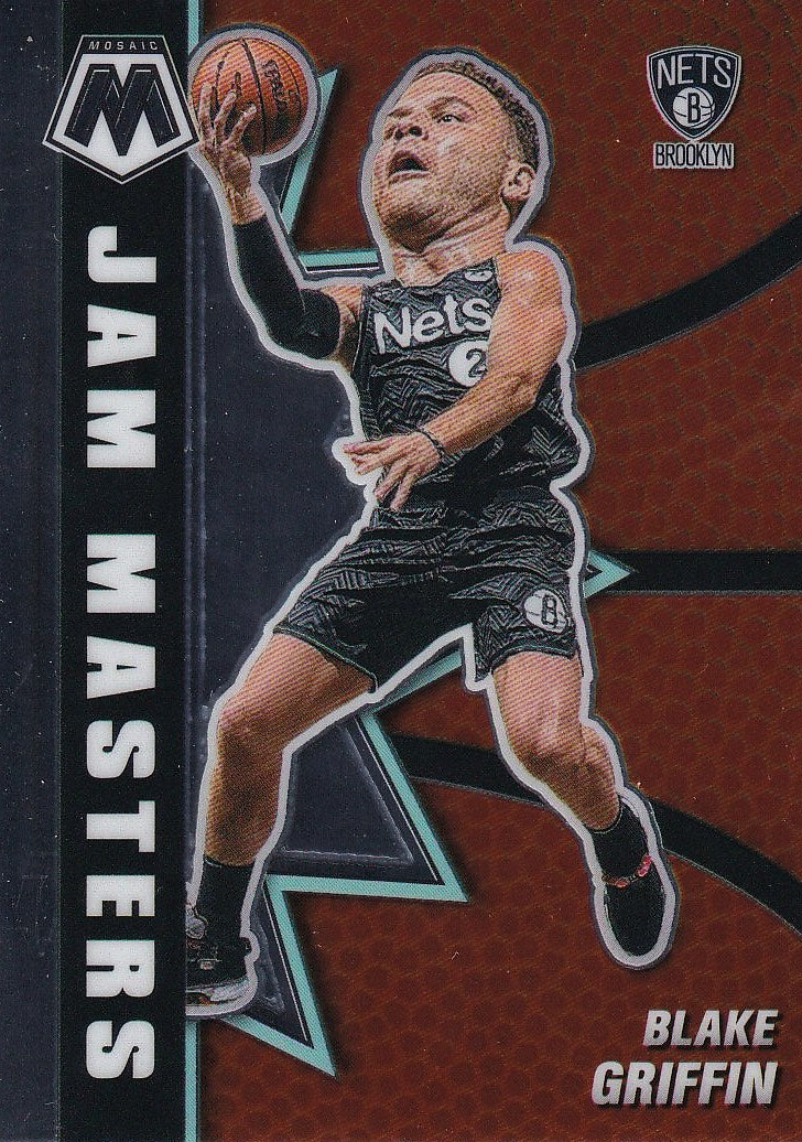 2020-21 Panini Mosaic Basketball Jam Masters #2 Brooklyn Nets, Blake Griffin