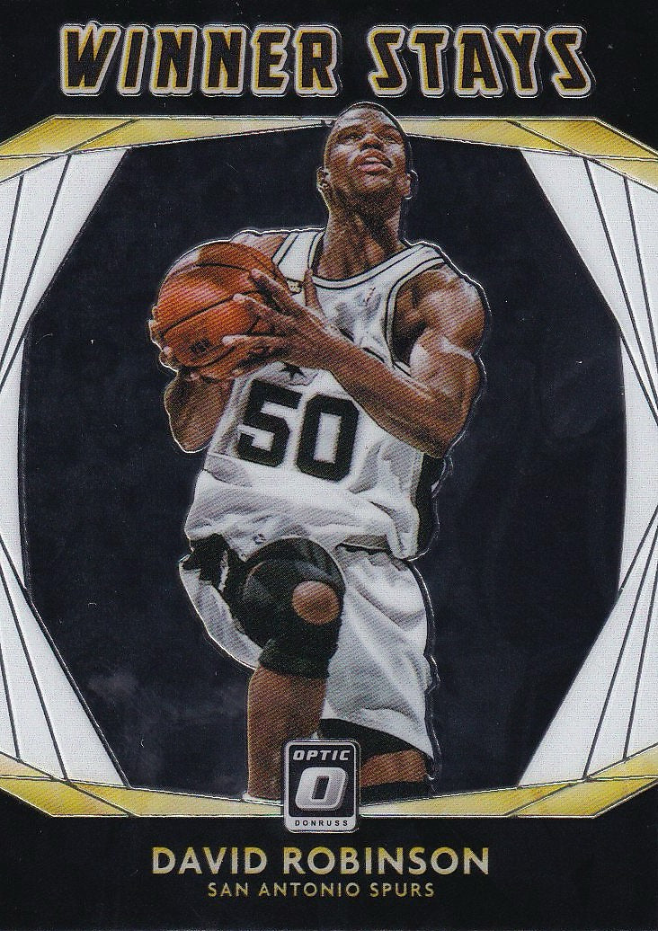 2020-21 Donruss Optic Basketball Winner Stays #10 San Antonio Spurs, David Robinson
