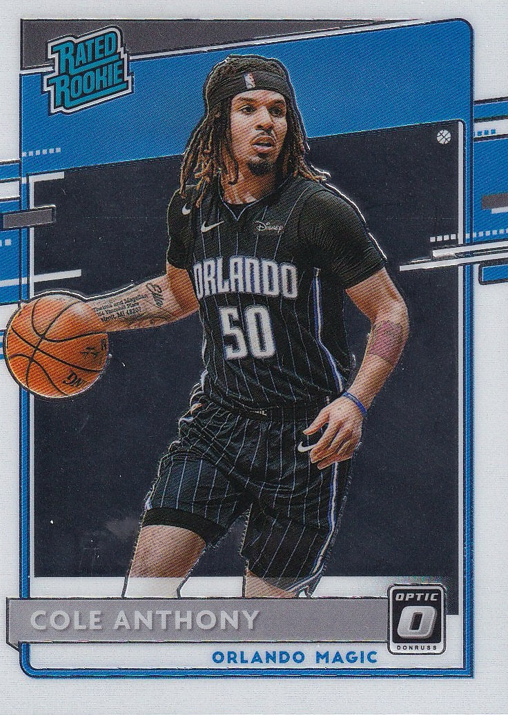 2020-21 Donruss Optic Basketball #165 Orlando Magic (Cole Anthony)
