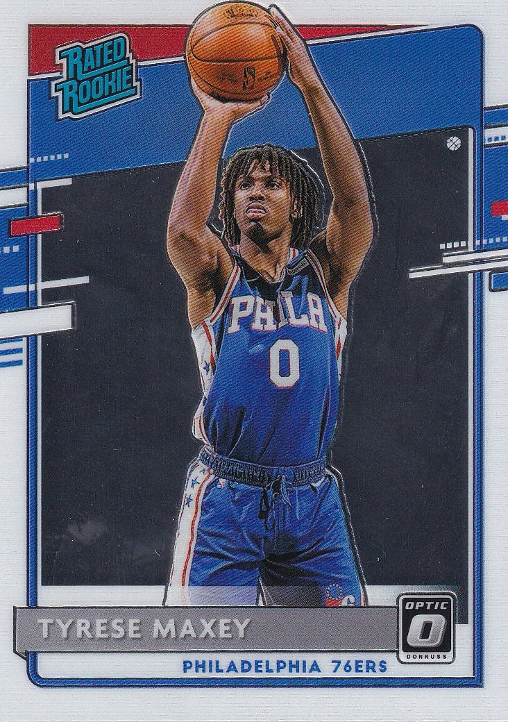 2020-21 Donruss Optic Basketball #171 Philadelphia 76ers (Tyrese Maxey)