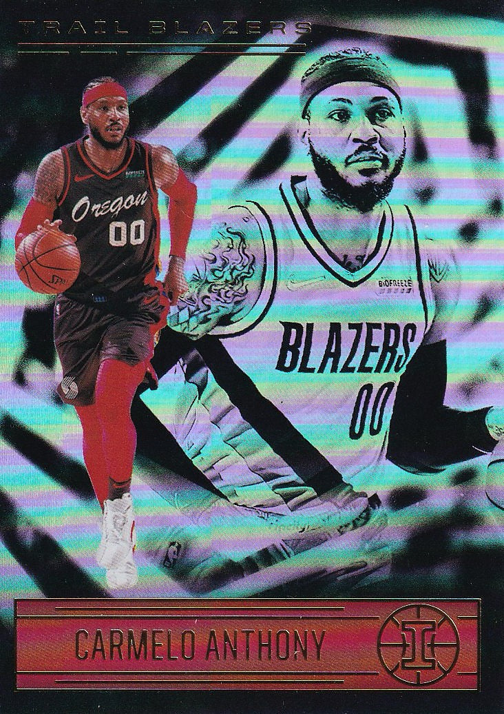 2020-21 Panini Illusions Basketball #55 Portland Trail Blazers (Carmelo Anthony)