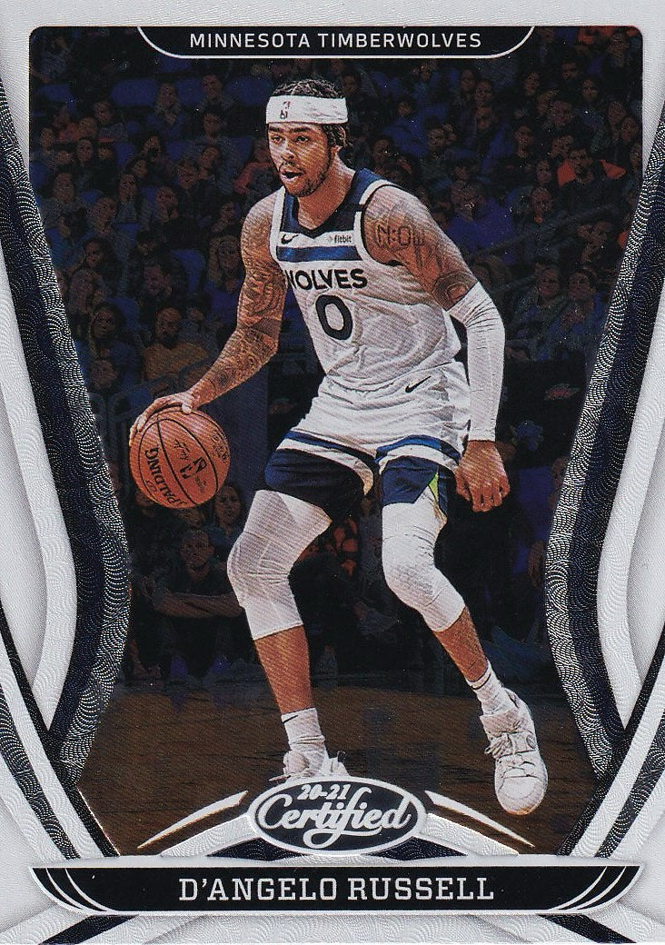 2020-21 Panini Certified Basketball Asia #55 Minnesota Timberwolves (D'Angelo Russell)