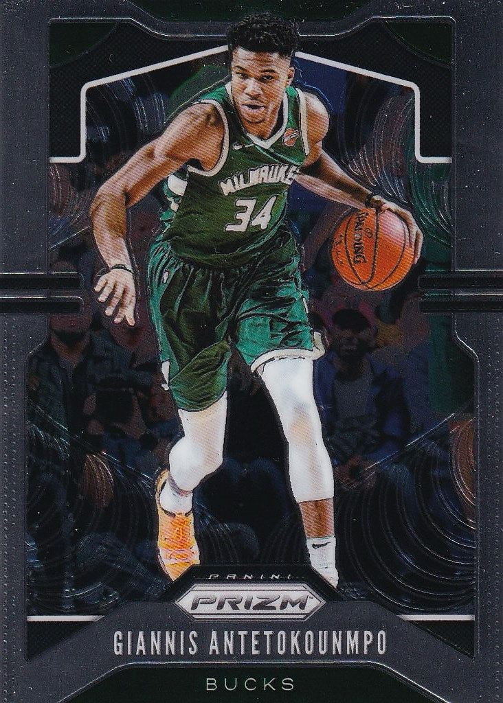 2019-20 Panini Prizm Basketball - Base #152 Giannis Antetokounmpo Milwaukee Bucks,