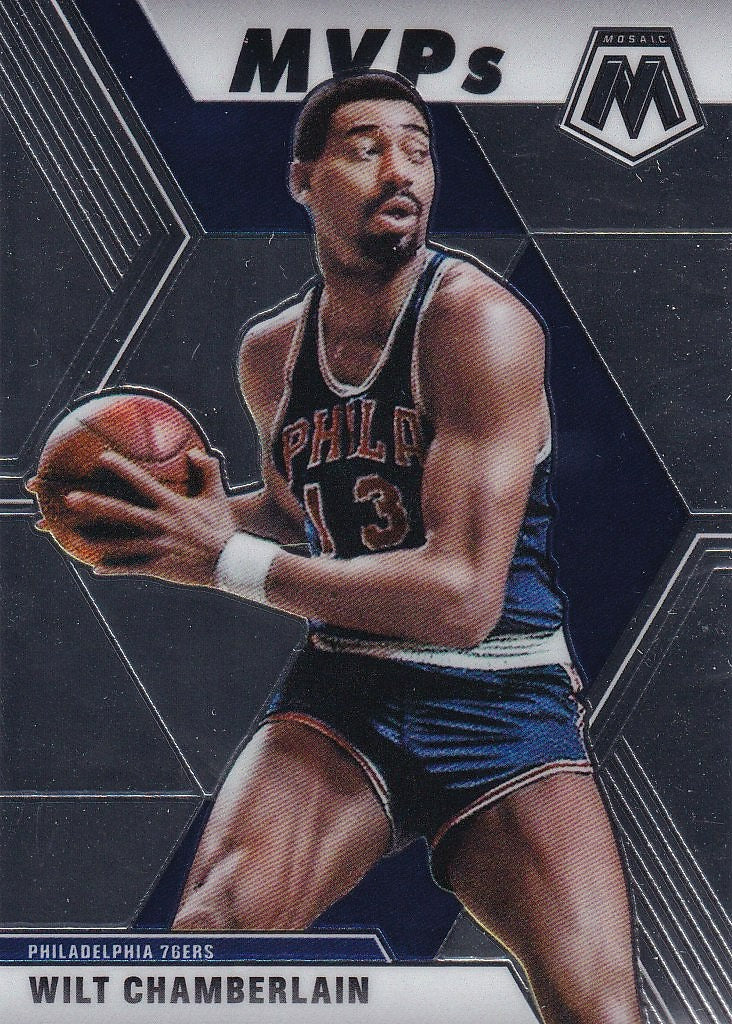 2019-20 Panini Mosaic Basketball - Base #300 Wilt Chamberlain Philadelphia 76ers,