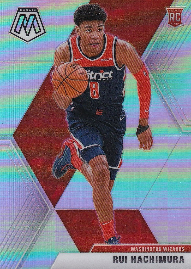 2019-20 Panini Mosaic Basketball - Base Silver Prizm #231 Rui Hachimura Washington Wizards,