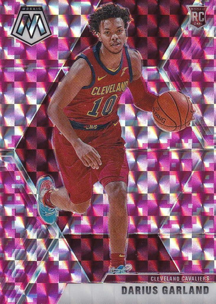 2019-20 Panini Mosaic Basketball - Base Camo Pink #249 Darius Garland Cleveland Cavaliers,