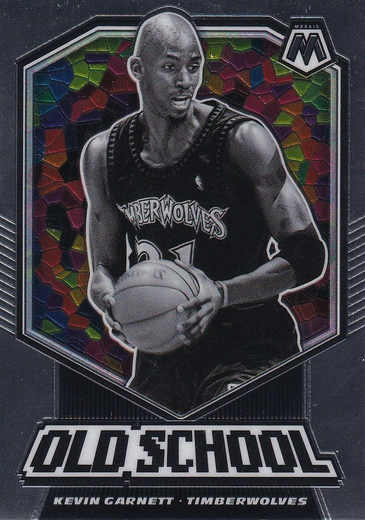 2019-20 Panini Mosaic Basketball Old School #12 Kevin Garnett Minnesota Timberwolves,