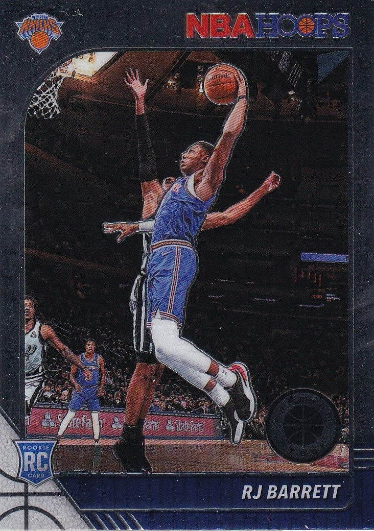 2019-20 Hoops Premium Stock Basketball - Base #201 RJ Barrett New York Knicks,