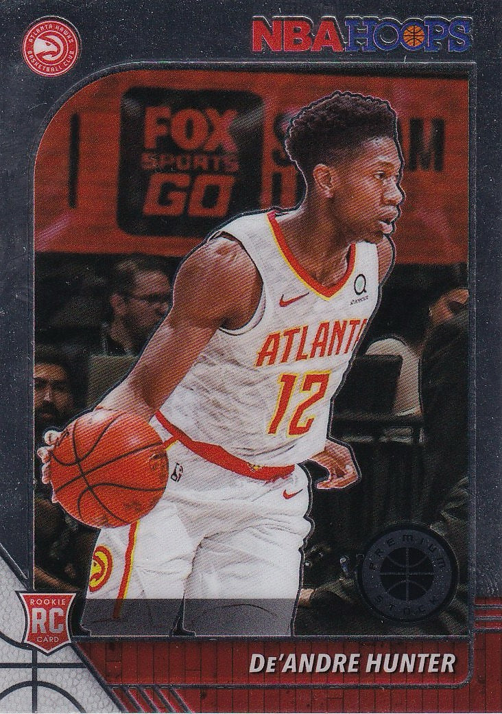 2019-20 Hoops Premium Stock Basketball - Base #202 De'Andre Hunter Atlanta Hawks,