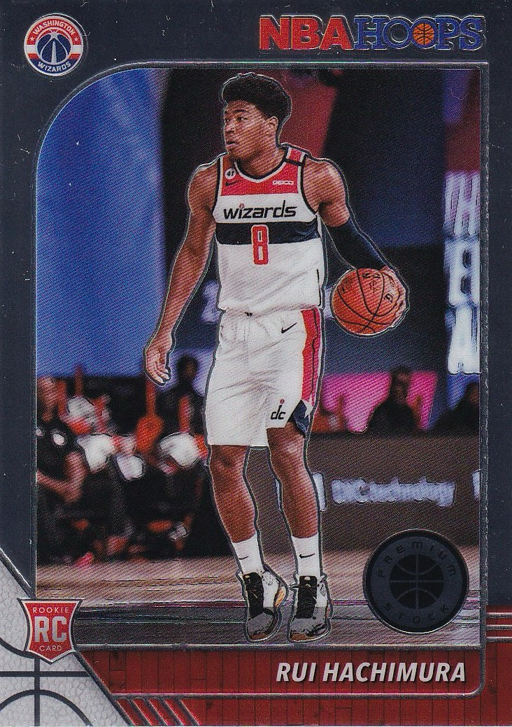 2019-20 Hoops Premium Stock Basketball - Base #206 Rui Hachimura Washington Wizards,