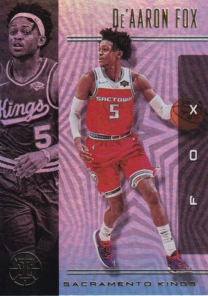 2019-20 Panini Illusions Basketball - Base #7 De'Aaron Fox Sacramento Kings,