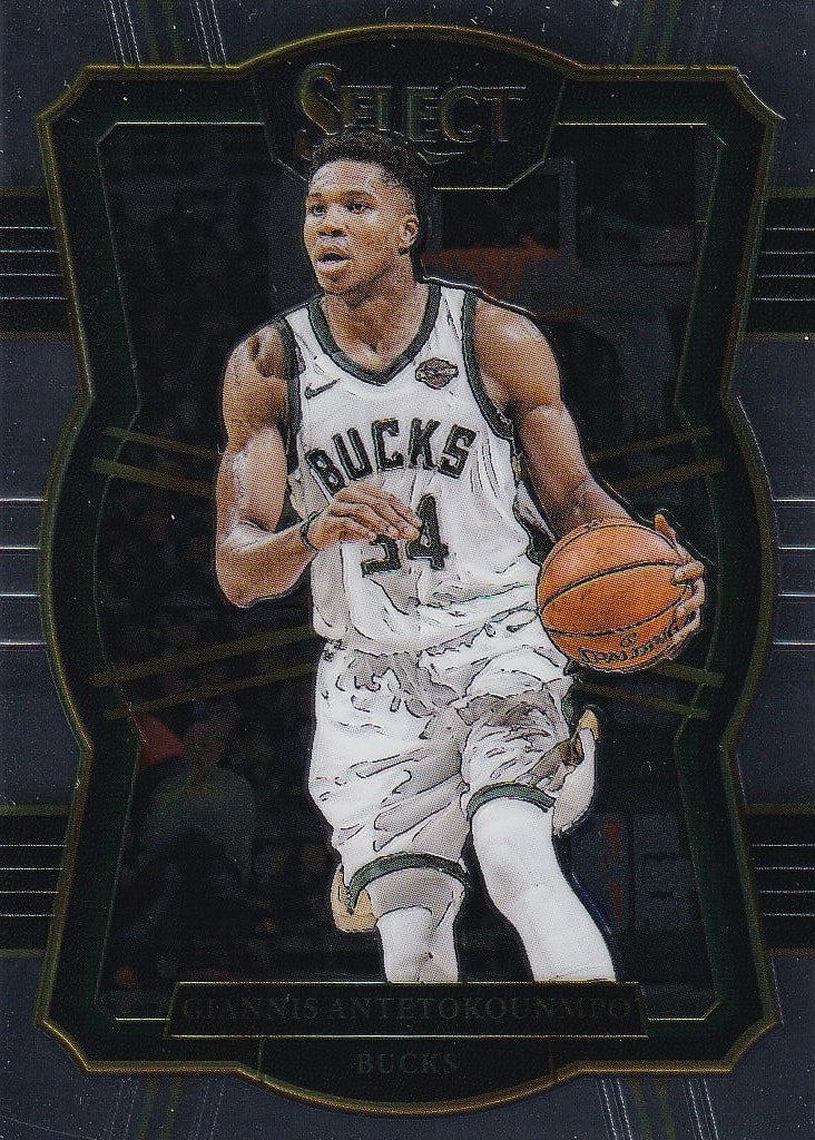 2017-18 Panini Select Basketball #147 Giannis Antetokounmpo Milwaukee Bucks,