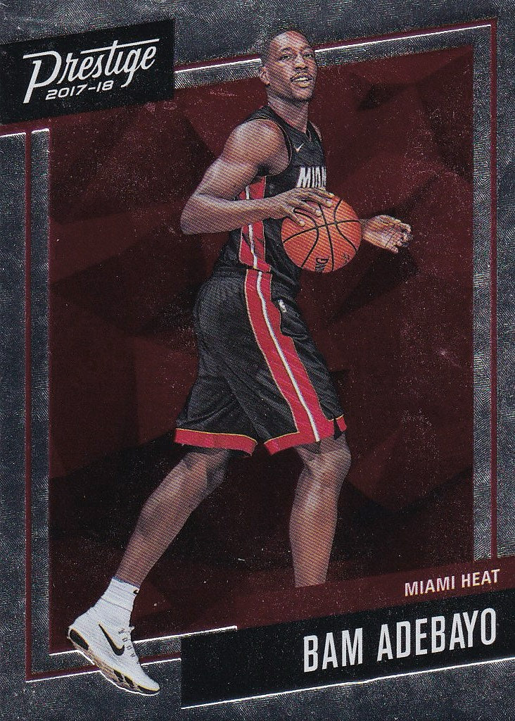 2017-18 Panini Prestige Basketball Micro Etch Rookies #14 Bam Adebayo Miami Heat,