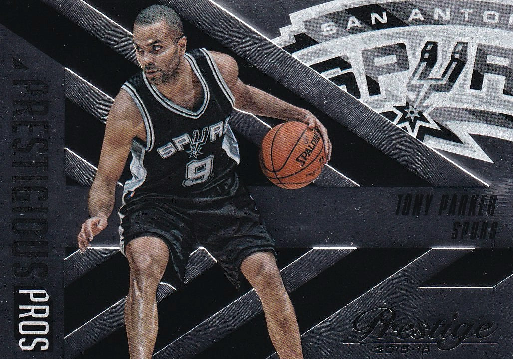 2015-16 Panini Prestige Basketball Prestigious Pros #12 Tony Parker San Antonio Spurs,