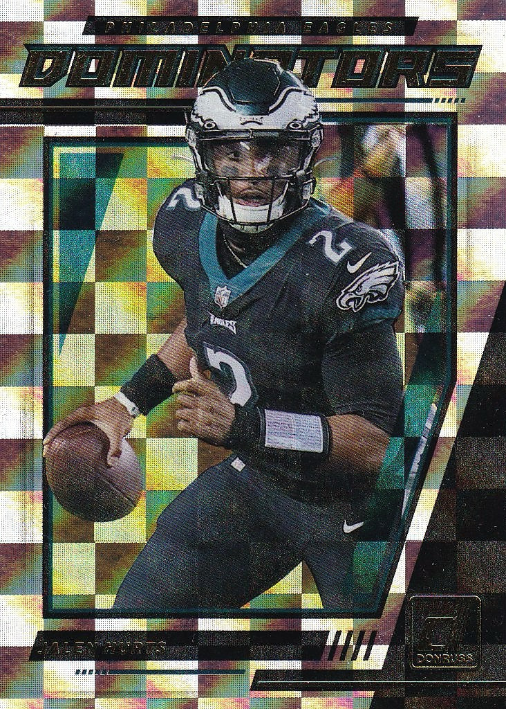 2021 Donruss Football Dominators #D26 Philadelphia Eagles, Jalen Hurts