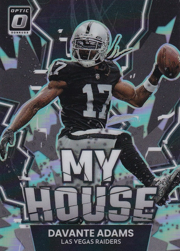 2022 Donruss Optic Football My House! #MH-9 Las Vegas Raiders, Davante Adams