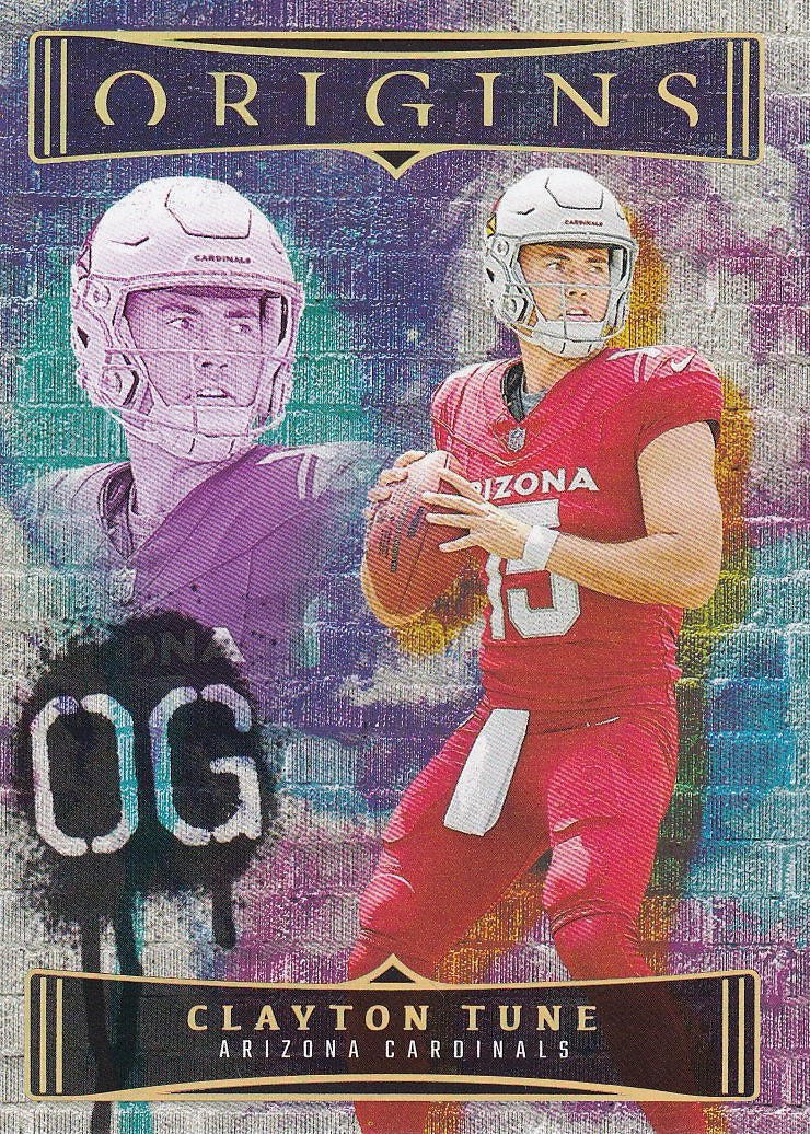 2023 Panini Origins Football Original Gridiron #OG-CT Arizona Cardinals, Clayton Tune