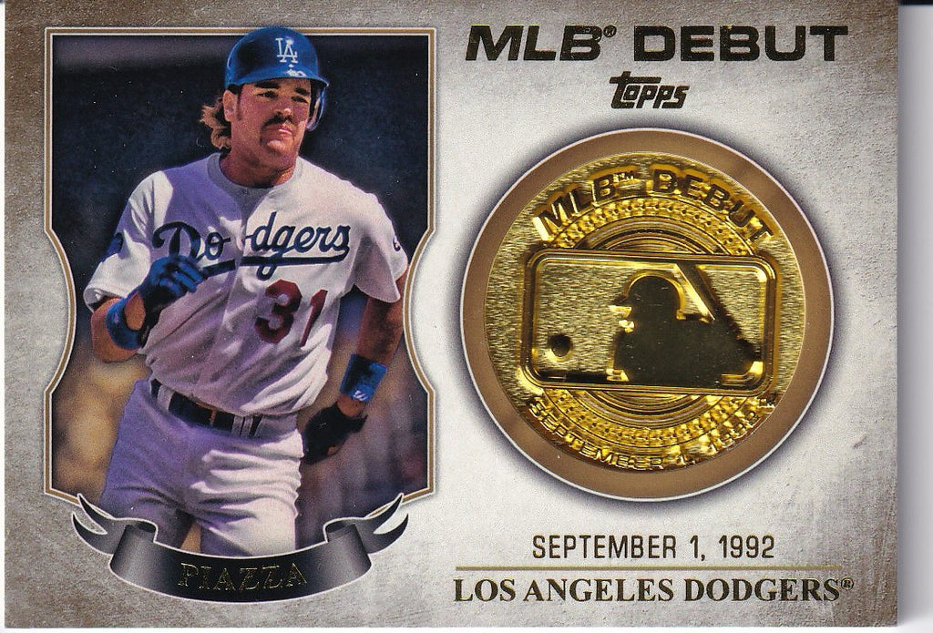 2016 Topps Baseball MLB Debut Medallion (Series 1) #MDM-MP Los Angeles Dodgers, Mike Piazza