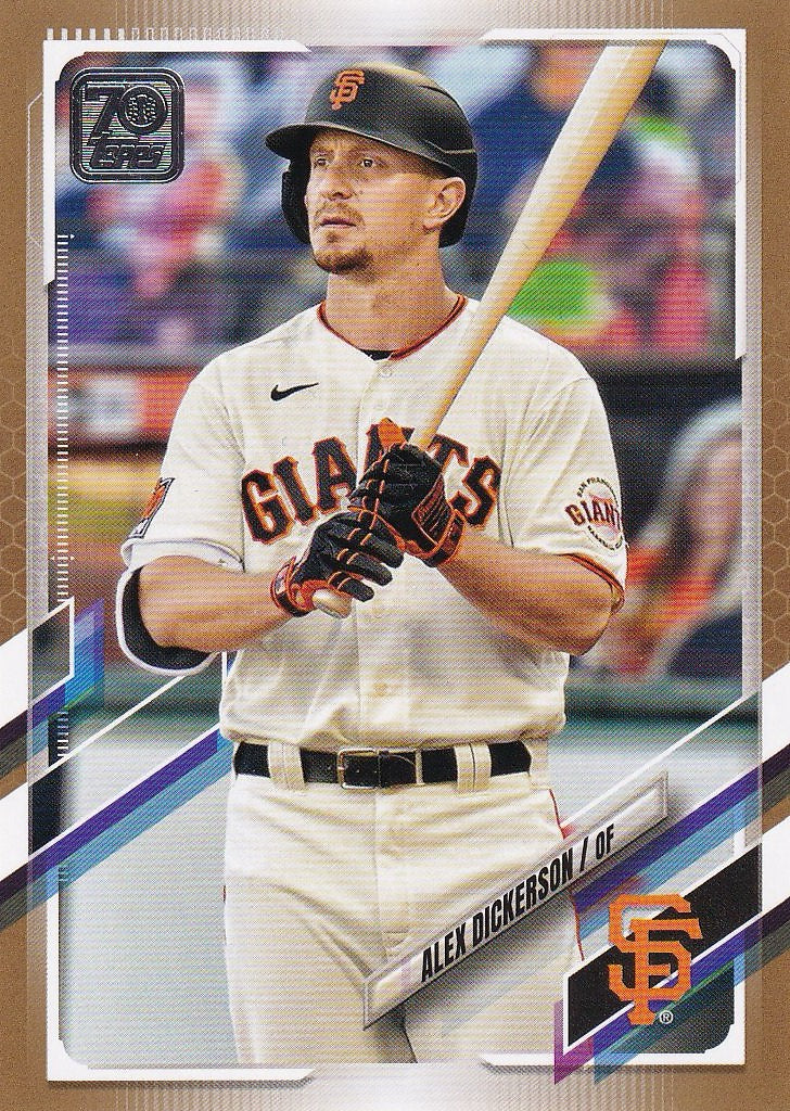 2021 Topps Baseball - Base Gold #/2021 #616 San Francisco Giants, Alex Dickerson