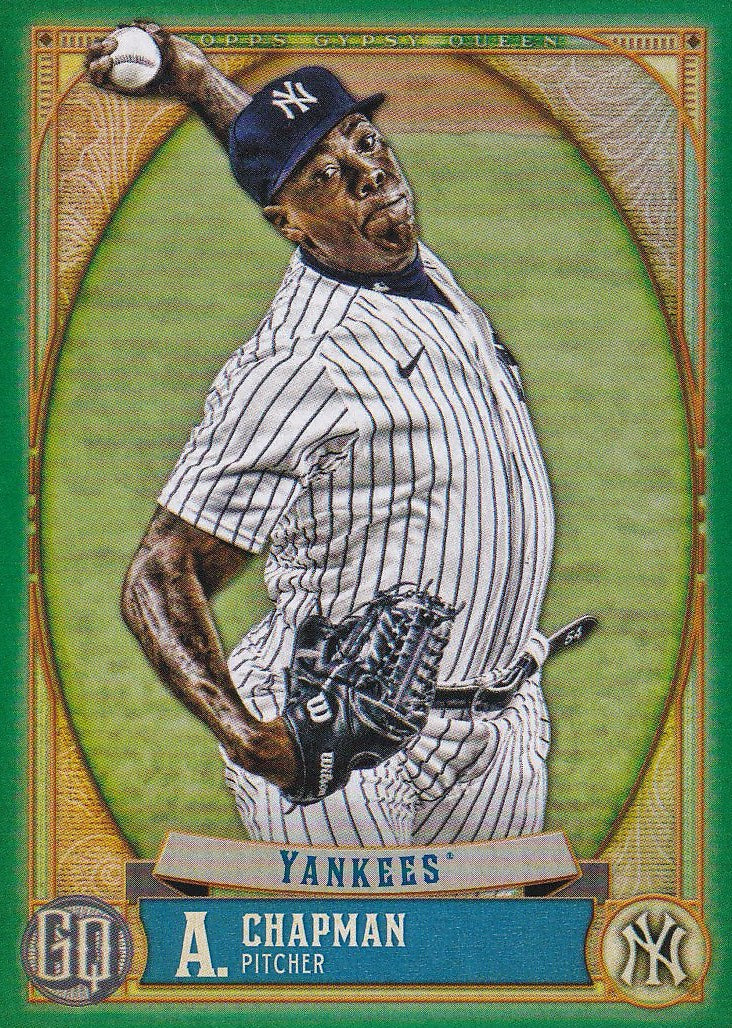 2021 Topps Gypsy Queen Baseball - Base Green #132 New York Yankees, Aroldis Chapman