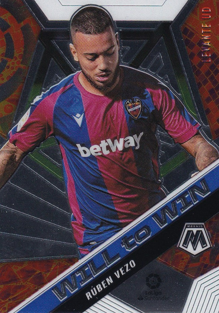 2020-21 Panini Mosaic La Liga - Will To Win #17 Ruben Vezo