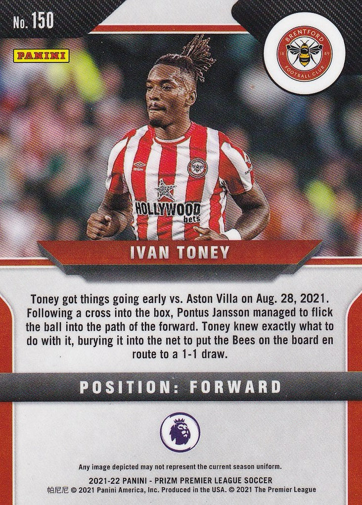 2021-22 Panini Prizm Premier League - Base #150 Ivan Toney