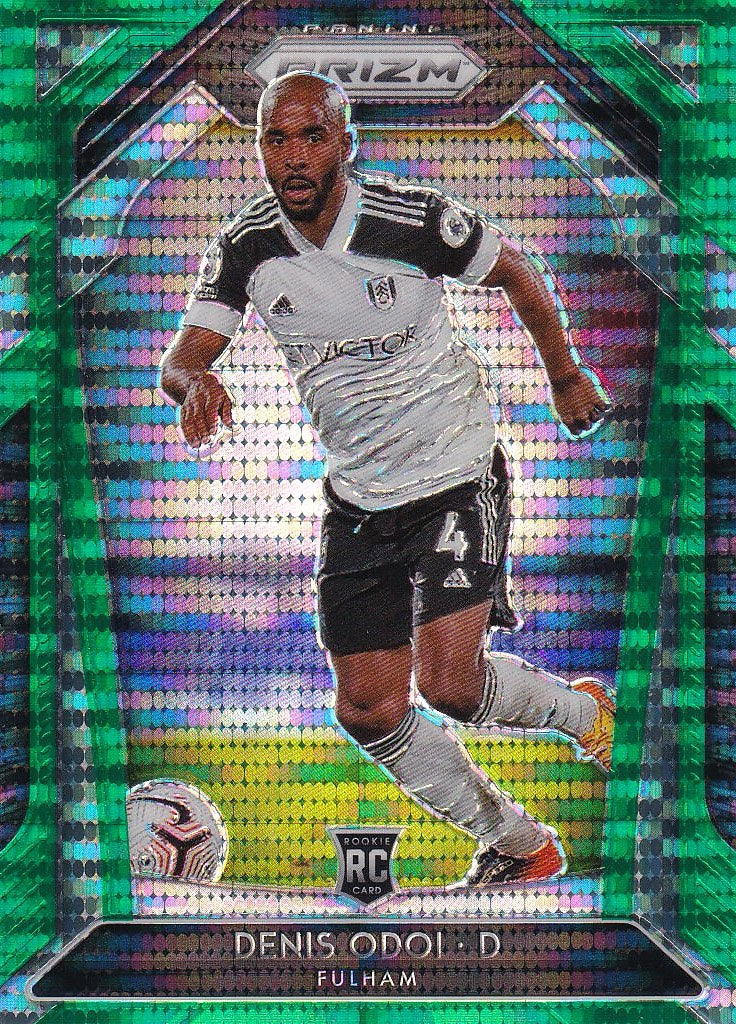 2020-21 Panini Prizm Premier League - Base Green Pulsar Prizm #291 Denis Odoi