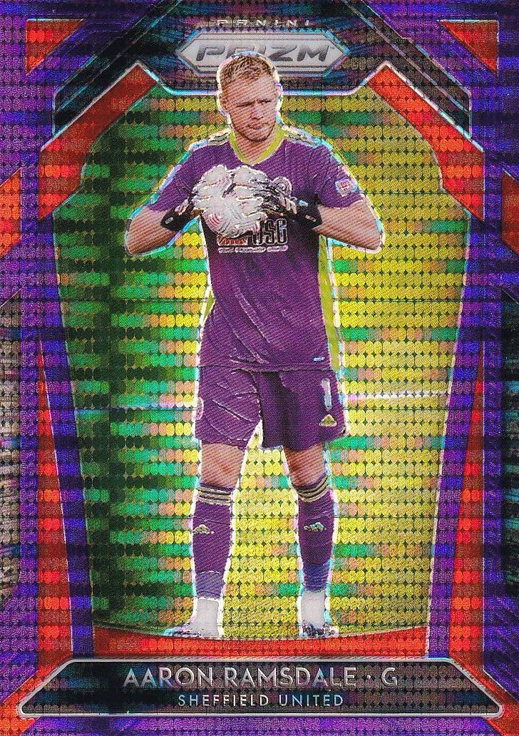 2020-21 Panini Prizm Premier League - Base Purple Pulsar Prizm #16 Aaron Ramsdale