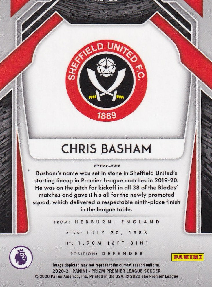 2020-21 Panini Prizm Premier League - Base Purple Pulsar Prizm #20 Chris Basham