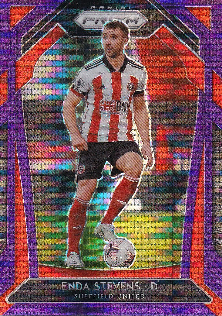 2020-21 Panini Prizm Premier League - Base Purple Pulsar Prizm #19 Enda Stevens
