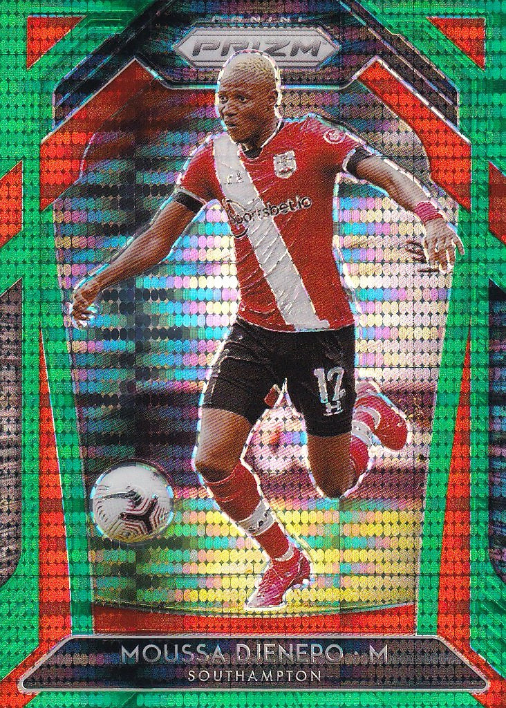 2020-21 Panini Prizm Premier League - Base Green Pulsar Prizm #87 Moussa Djenepo