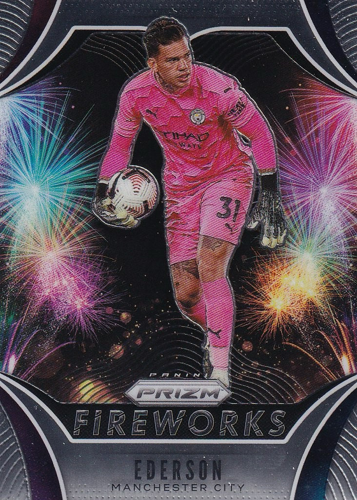 2020-21 Panini Prizm Premier League - Fireworks #24 Ederson
