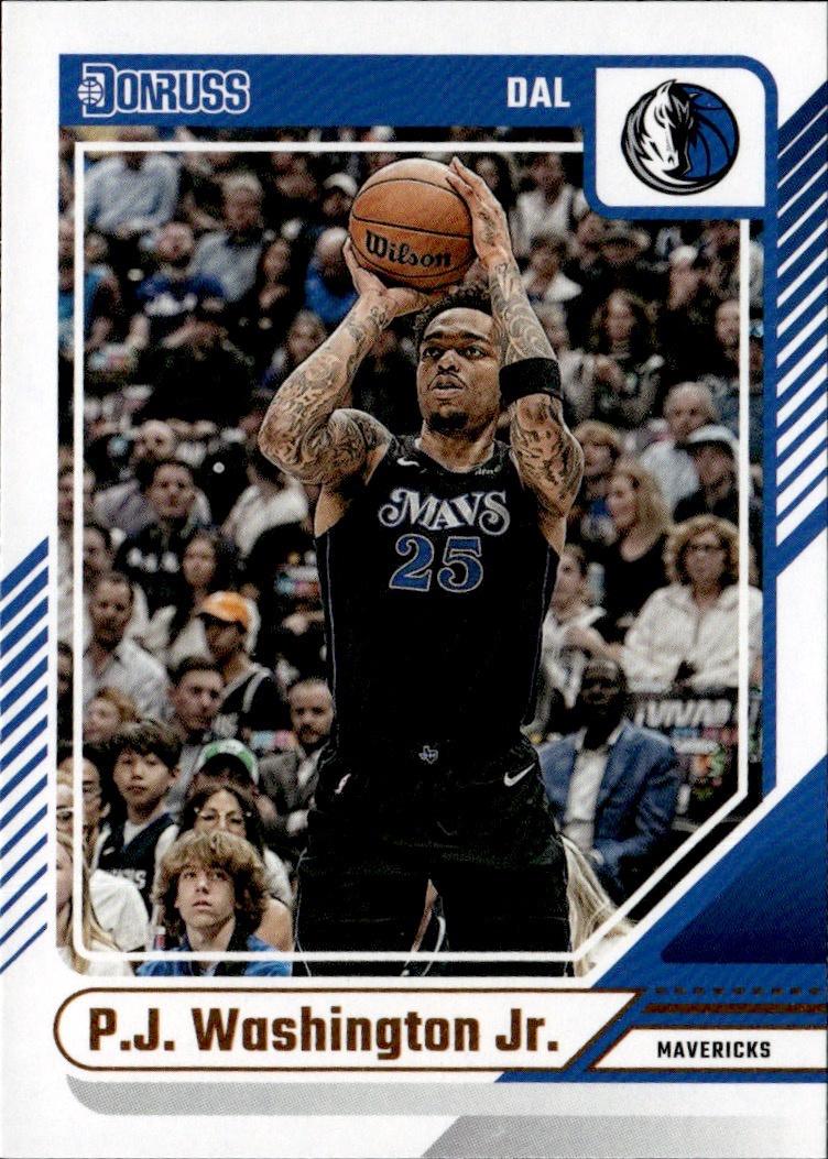 2024-25 Donruss Basketball - Base #195 Dallas Mavericks, P.J. Washington Jr.