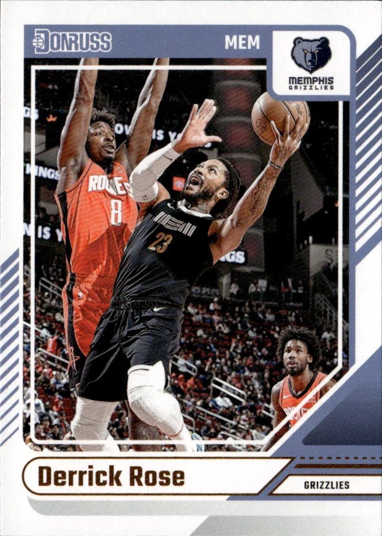 2024-25 Donruss Basketball - Base #65 Memphis Grizzlies, Derrick Rose