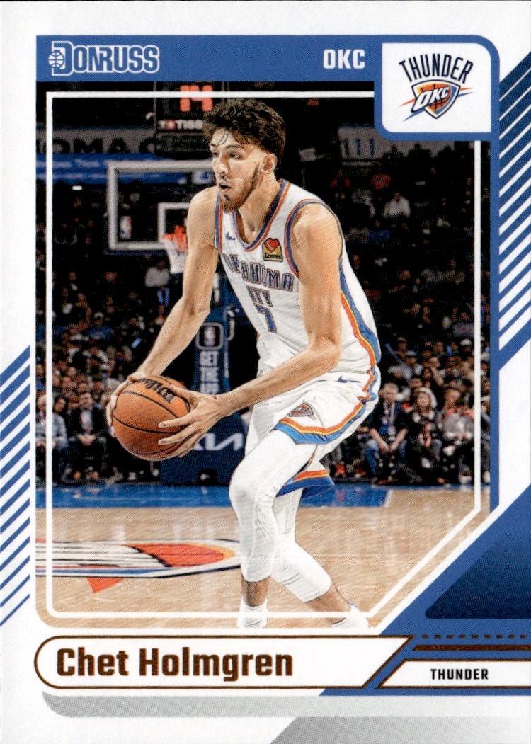 2024-25 Donruss Basketball - Base #122 Oklahoma City Thunder, Chet Holmgren
