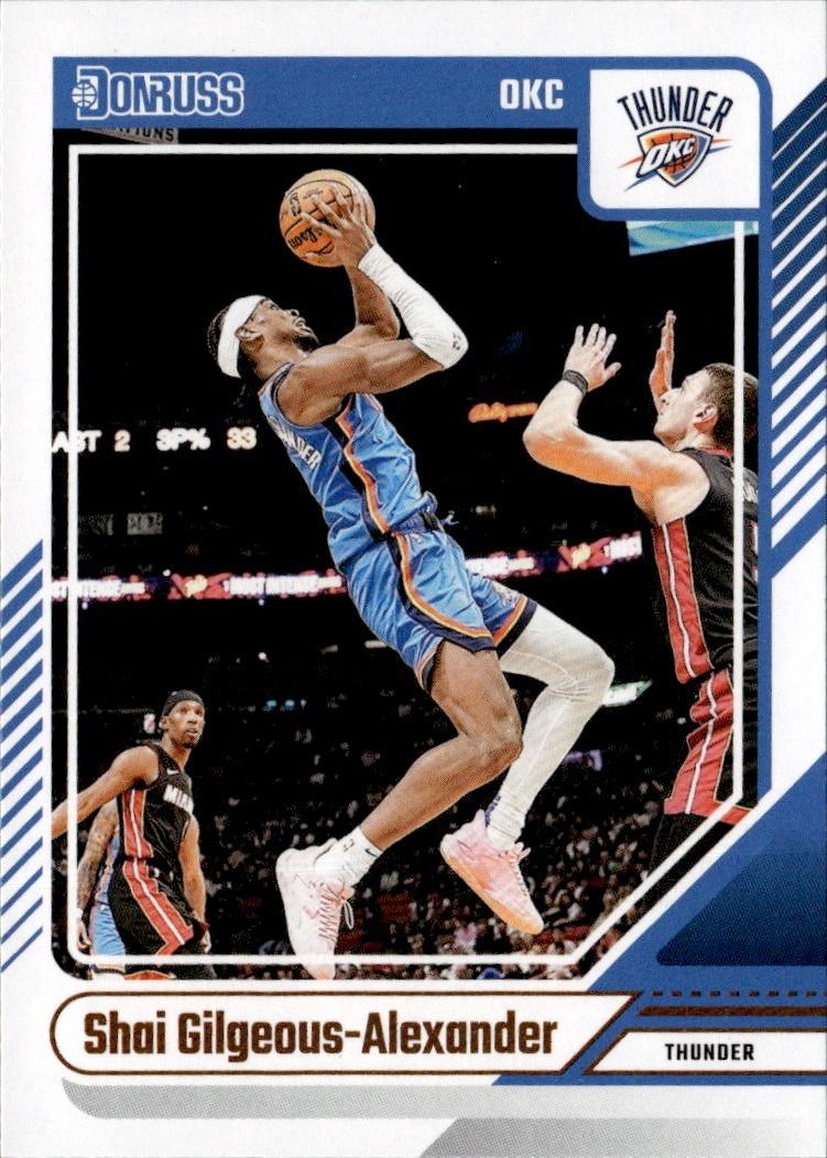 2024-25 Donruss Basketball - Base #123 Oklahoma City Thunder, Shai Gilgeous-Alexander
