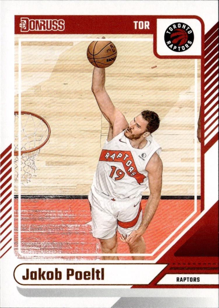 2024-25 Donruss Basketball - Base #130 Toronto Raptors, Jakob Poeltl