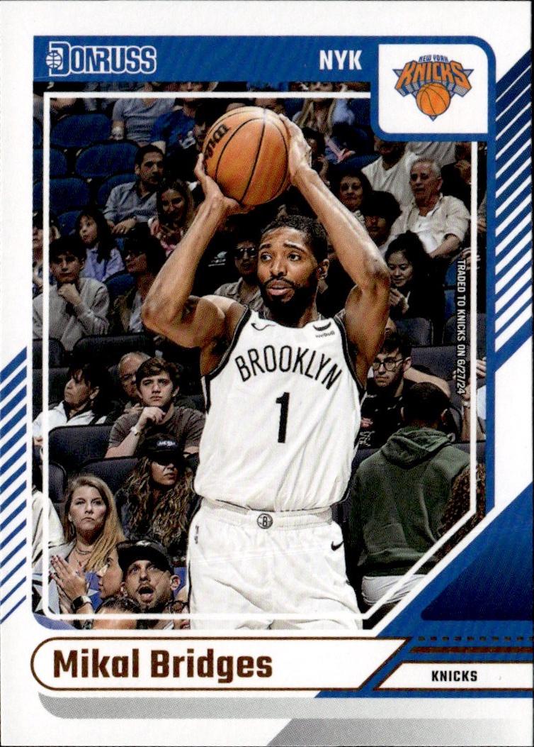 2024-25 Donruss Basketball - Base #199 New York Knicks, Mikal Bridges