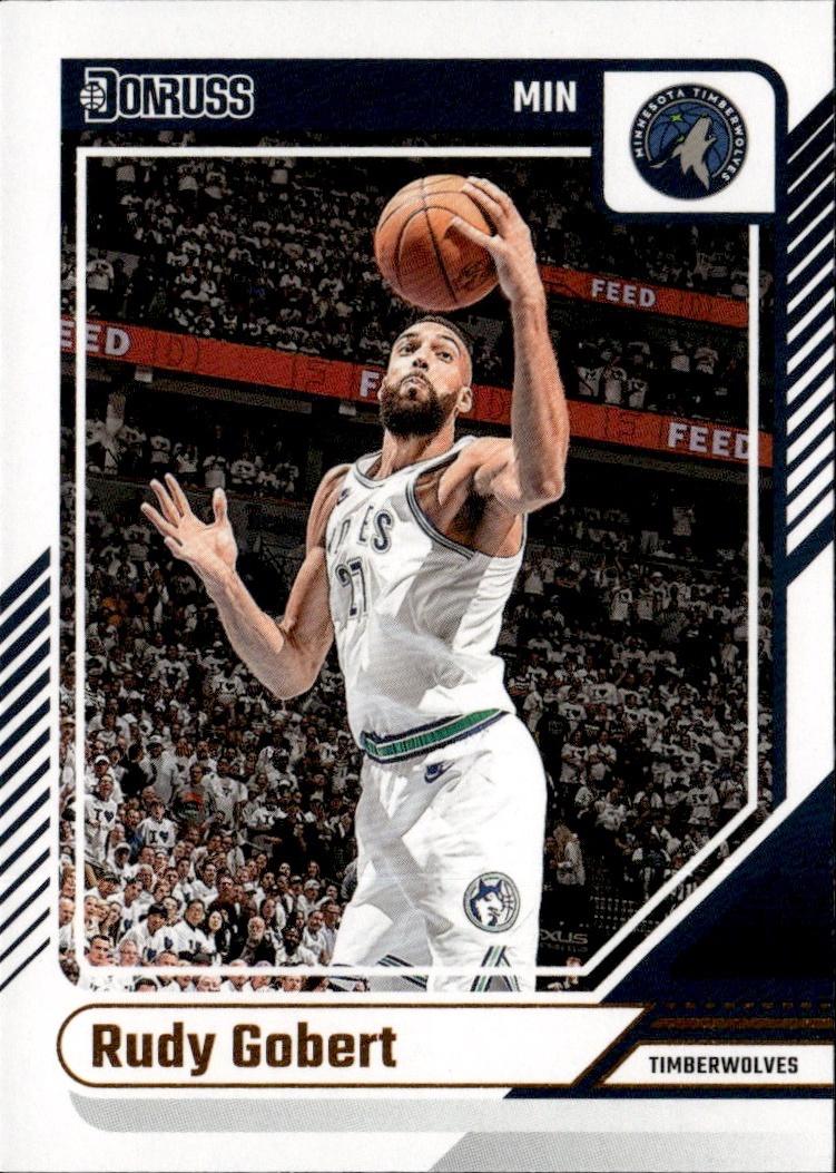 2024-25 Donruss Basketball - Base #95 Minnesota Timberwolves, Rudy Gobert