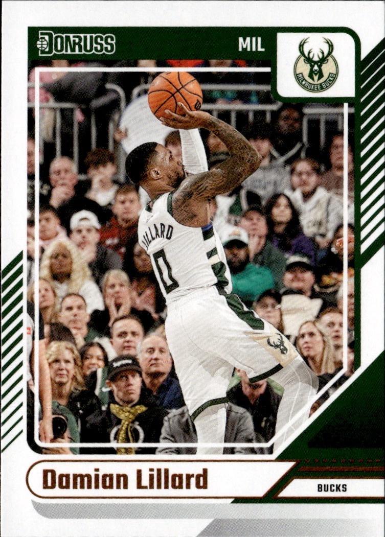 2024-25 Donruss Basketball - Base #125 Milwaukee Bucks, Damian Lillard